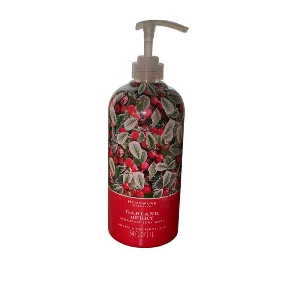 HomeWorx by Slatkin + Co 34 oz Body Wash Garland Berry Scent Locking Pump NWOT - Picture 1 of 1